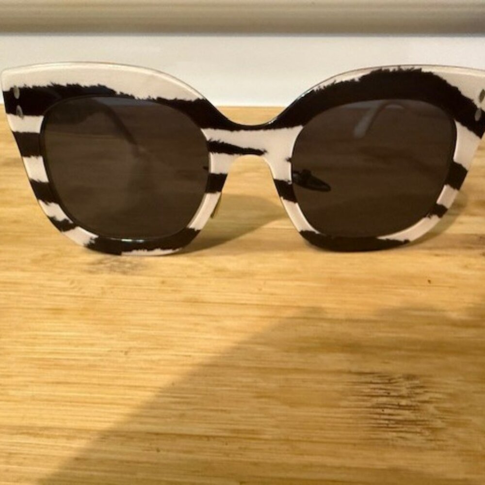 Isabel Marant 52mm Gradient Cat Eye Sunglasses -  IVORY PATTERN/ GREY - NWOT - Picture 8 of 16